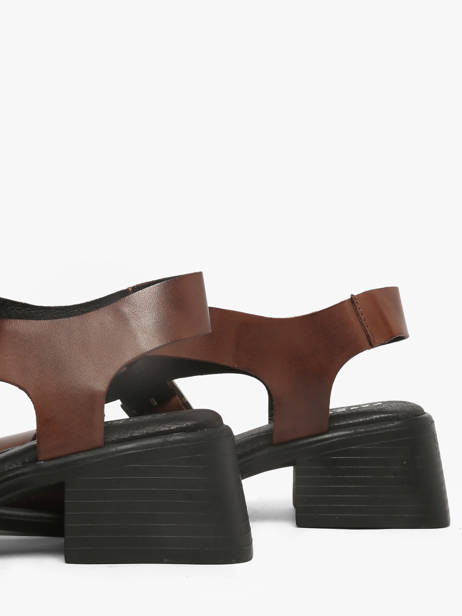 Sandales à Talon En Cuir Pavement Marron women 25273 vue secondaire 2