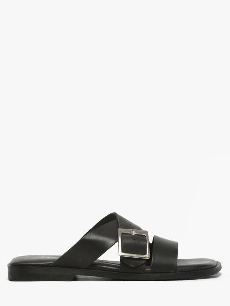 Mules En Cuir Pavement Noir women 25276