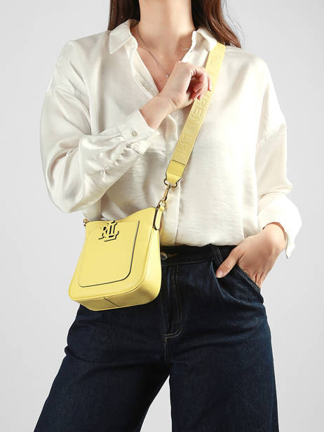 Sac Bandoulière Mini Cameryn Cuir Lauren ralph lauren Jaune cameryn 31982184 vue secondaire 1