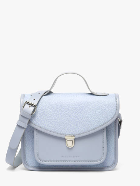 Sac Mademoiselle George Lavande Cuir Paul marius Bleu lavande GEORGLAV