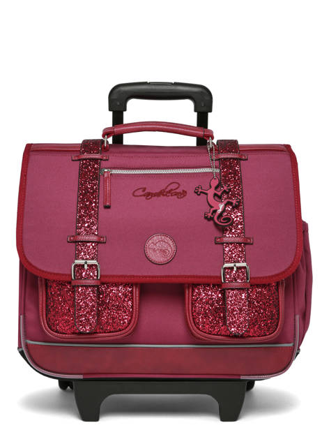 Cartable à Roulettes 3 Compartiments Vintage Fantasy Cameleon Violet vintage fantasy CR41 vue secondaire 6