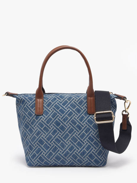 Sac Bandoulière Popette Coton Tommy hilfiger Bleu popette AW18612 vue secondaire 4
