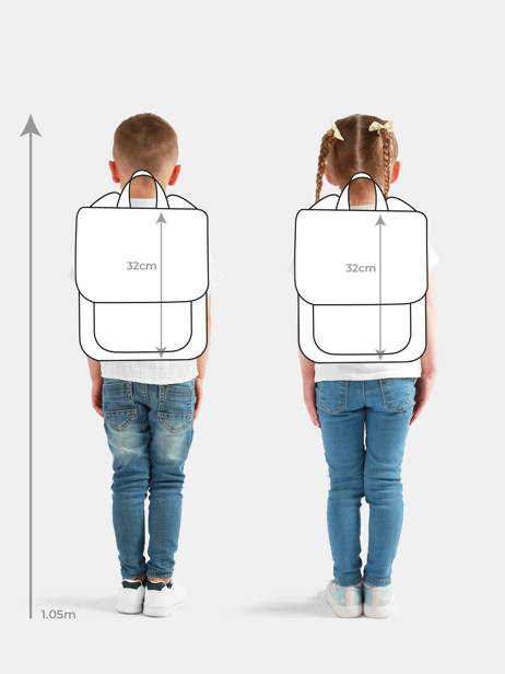 1 Compartment Backpack Jeune premier Blue daydream boys B other view 1