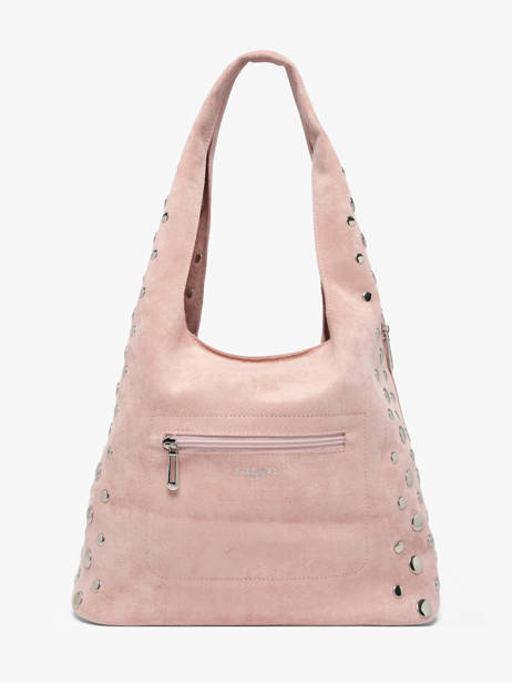 Sac Porté épaule Suede Miniprix Rose suede F9928 vue secondaire 3