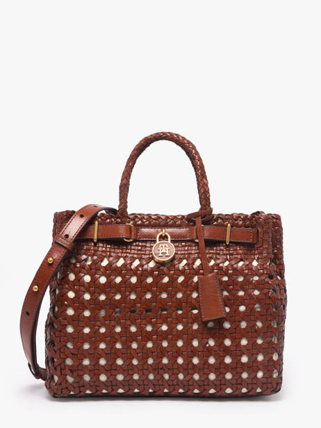 Sac Porté Main American Icon Cuir Tommy hilfiger Marron american icon AW18734