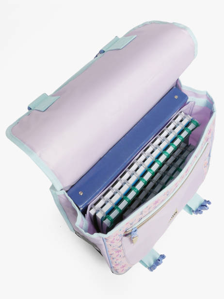 Cartable à Roulettes 2 Compartiments Lilo & stitch Violet spring smiles 1729 vue secondaire 3