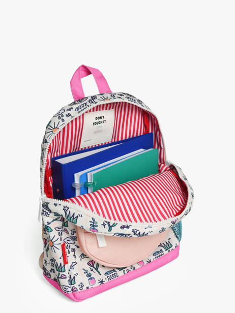 Backpack Hello hossy White cool kids PO25 other view 3
