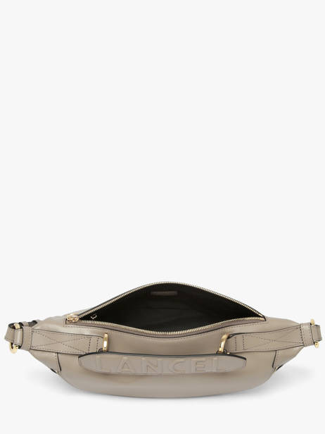 Small Leather Origami Crossbody Bag Lancel Gray origami A12527 other view 3