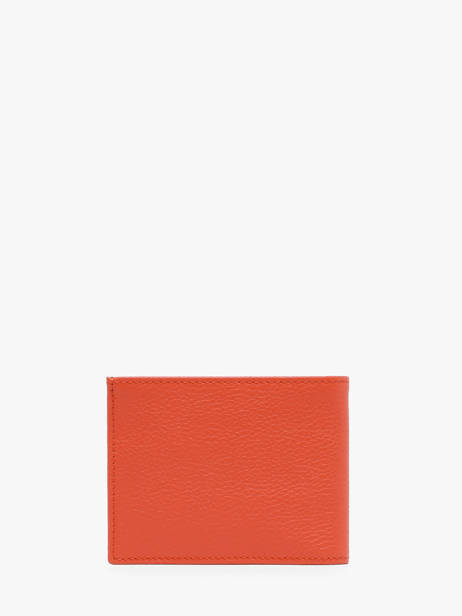 Porte-cartes Cuir Etrier Orange madras EMAD5021 vue secondaire 2