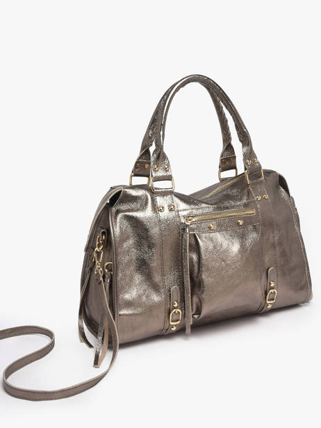 Sac Porté épaule A4 Nine Cuir Milano Argent nine NI24095O vue secondaire 1