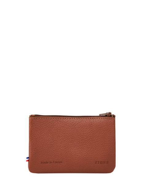 Porte-monnaie Madras Cuir Etrier Marron madras EMAD612 vue secondaire 2