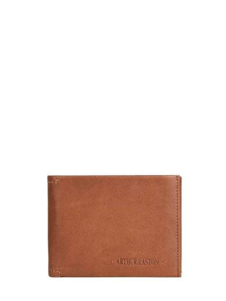 Leather Arthur Wallet Arthur & aston Brown johany 499