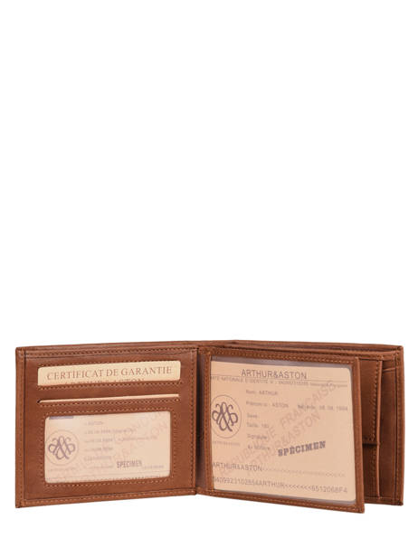 Leather Arthur Wallet Arthur & aston Brown johany 499 other view 1