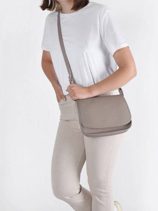Longchamp Le foulonné Messenger bag Gray