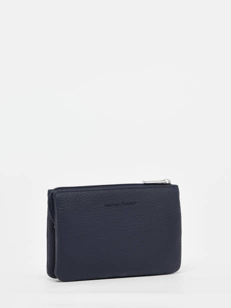 2-compartment Leather Pouch Nathan baume Blue original n 283N other view 2