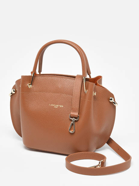 Leather Foulonné Double Satchel Lancaster Brown foulonne double 18 other view 2