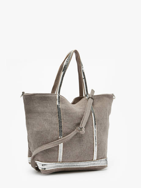 Small Cabas Linnen And Sequins Vanessa bruno Beige cabas lin 31V40435 other view 4
