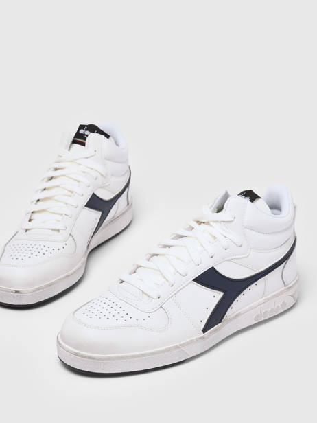 Sneakers Magic Icona En Cuir Diadora Blanc men - 92900060 vue secondaire 2