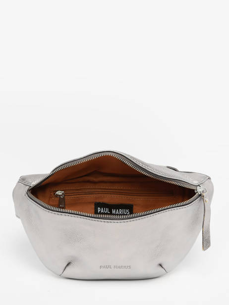 Leather La Banane Belt Bag Paul marius Silver vintage BANANE other view 3